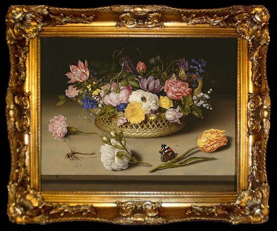 framed  Ambrosius Bosschaert Still Life of Flowers, ta009-2